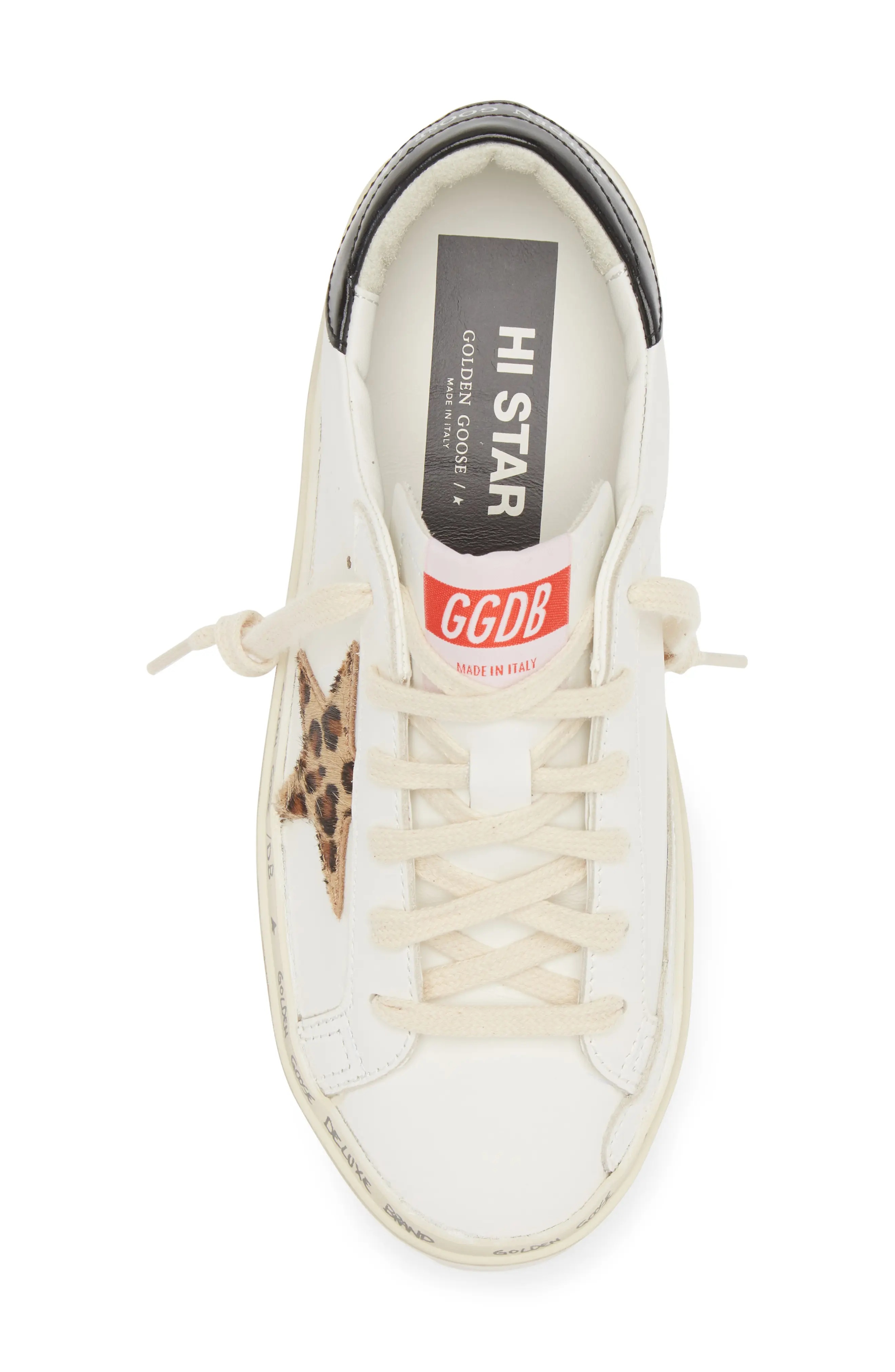 Hi Star Platform Sneaker in White/Leopard - 5