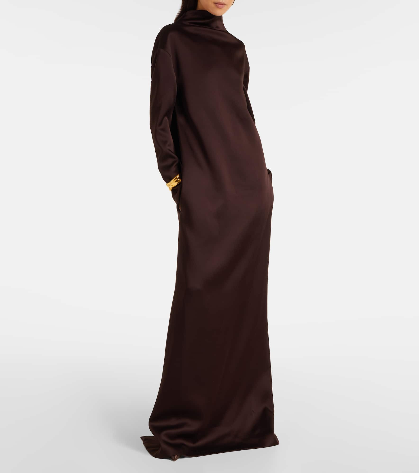 Crêpe satin gown - 2