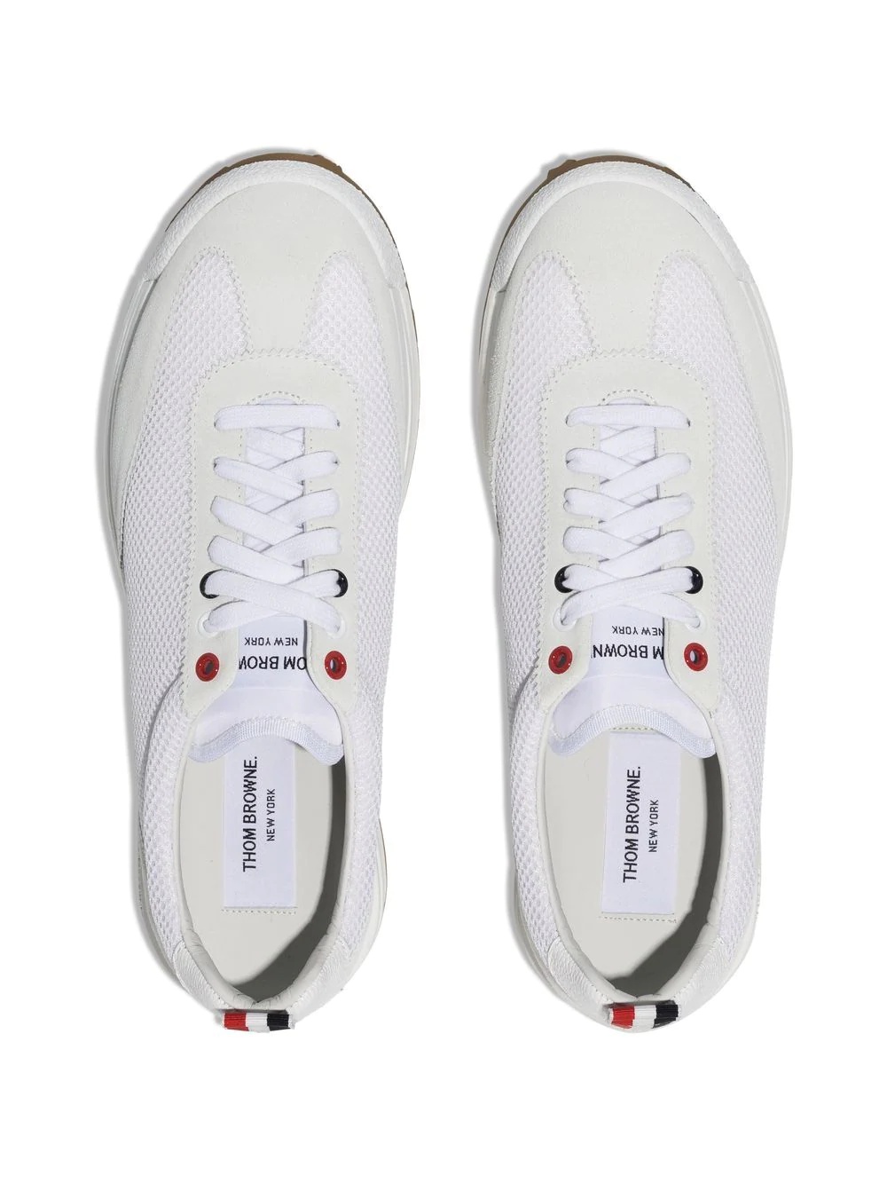 low-top panelled sneakers - 4
