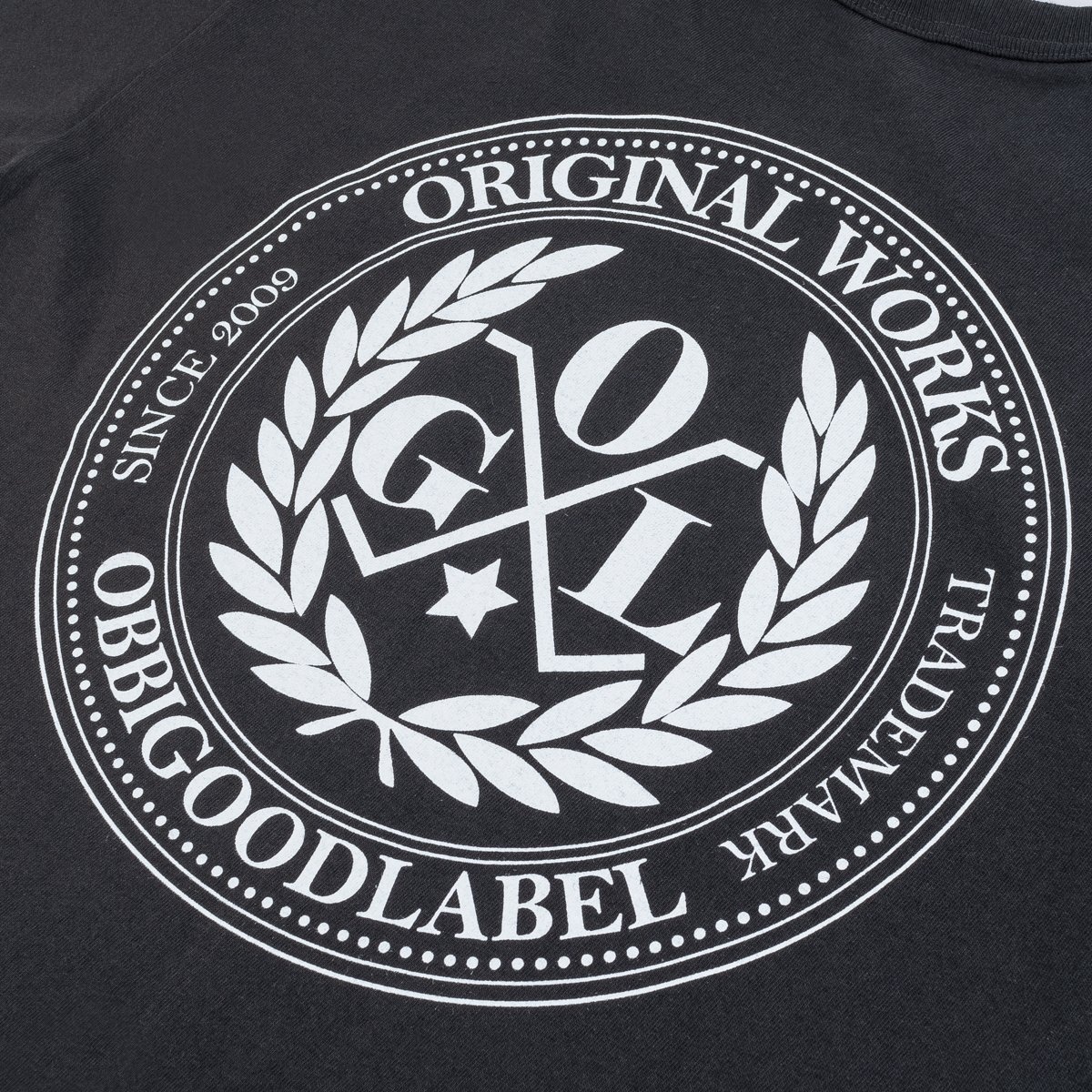 OGL-TEE-LOT20-LOGO-CHA OGL 6.2oz Ringspun T-shirt - Silkscreen Printed 'OGL Logo' - Charcoal - 5