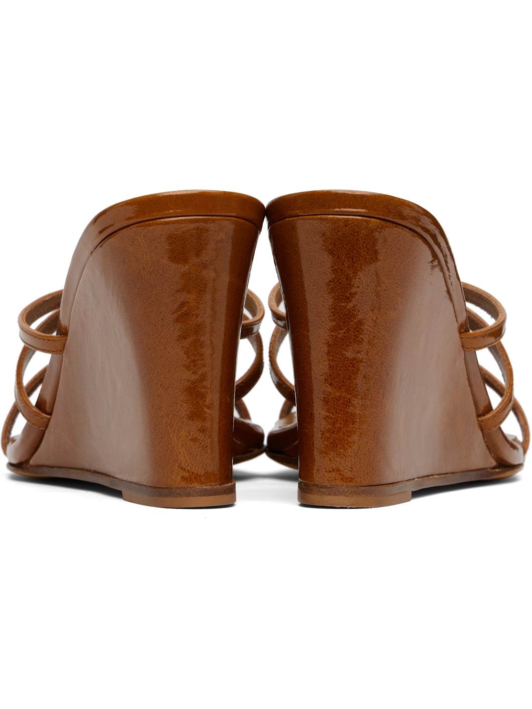 Brown Opera Wedge Heeled Sandals - 2