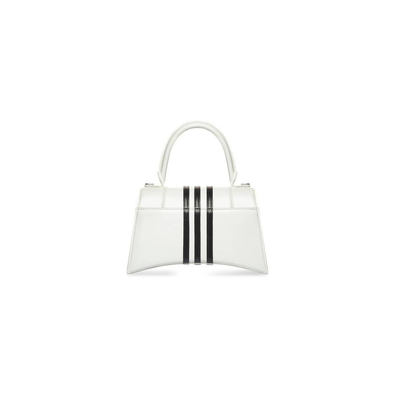 Women's Balenciaga / Adidas Hourglass Small Handbag In Box in Optic White 4
