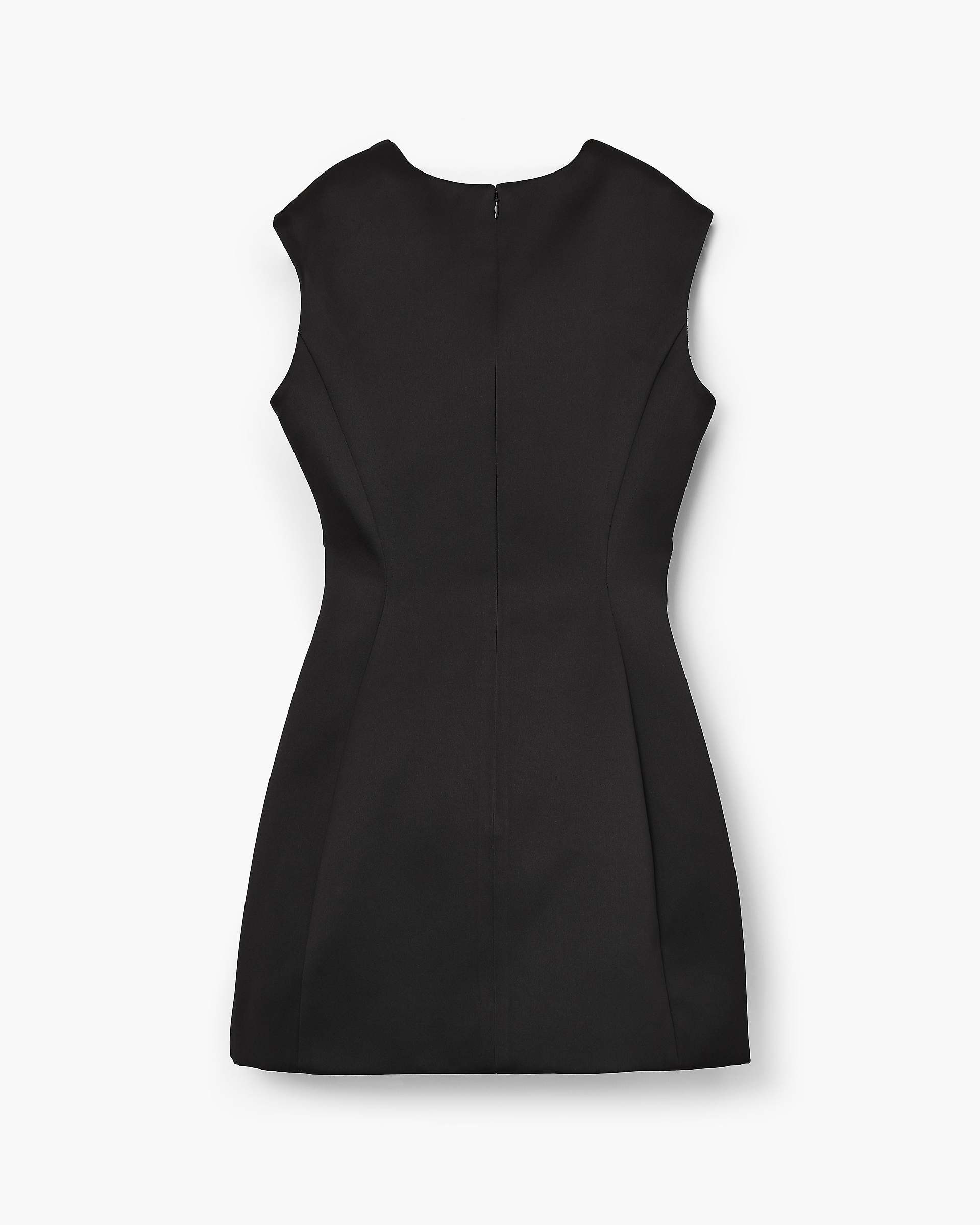 SEAMED UP SATIN DRESS - 5
