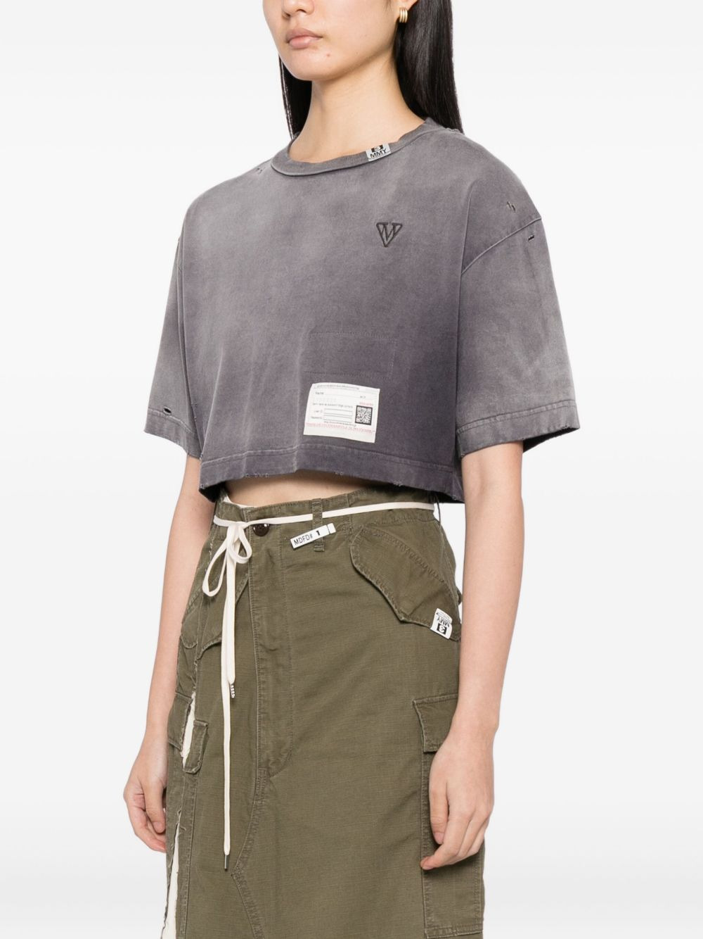 logo distressed T-shirt - 3