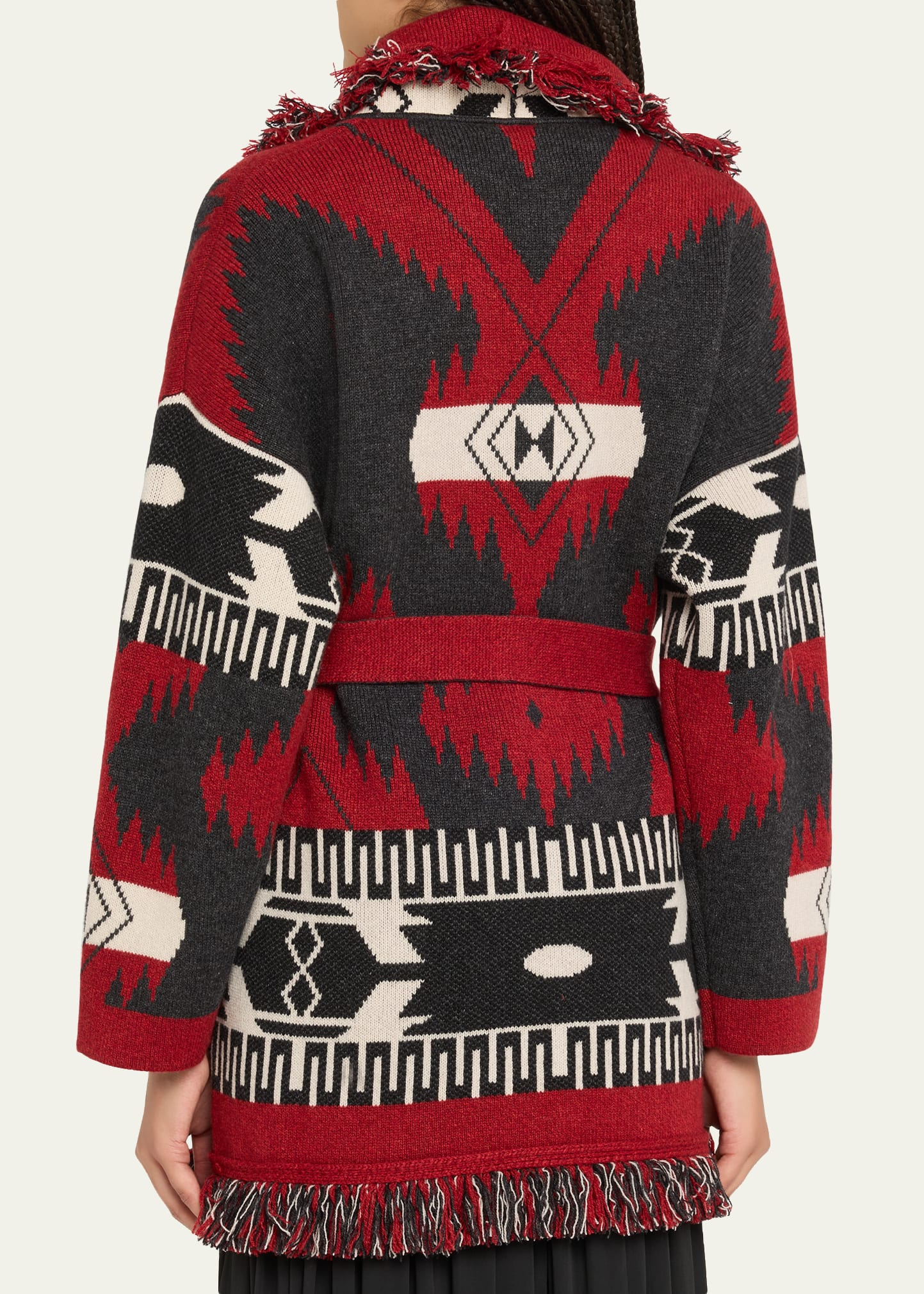 Icon Jacquard Cashmere Cardigan - 3