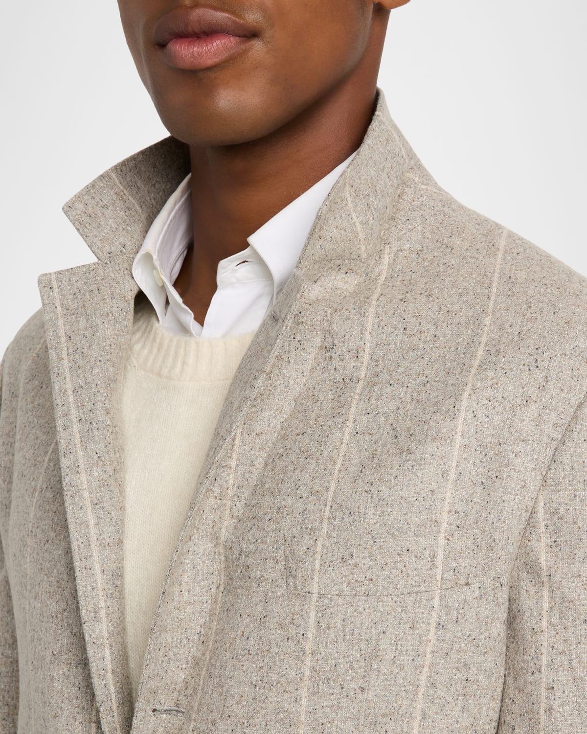 Men's Donegal Chalk Stripe Two-Piece Suit - 10