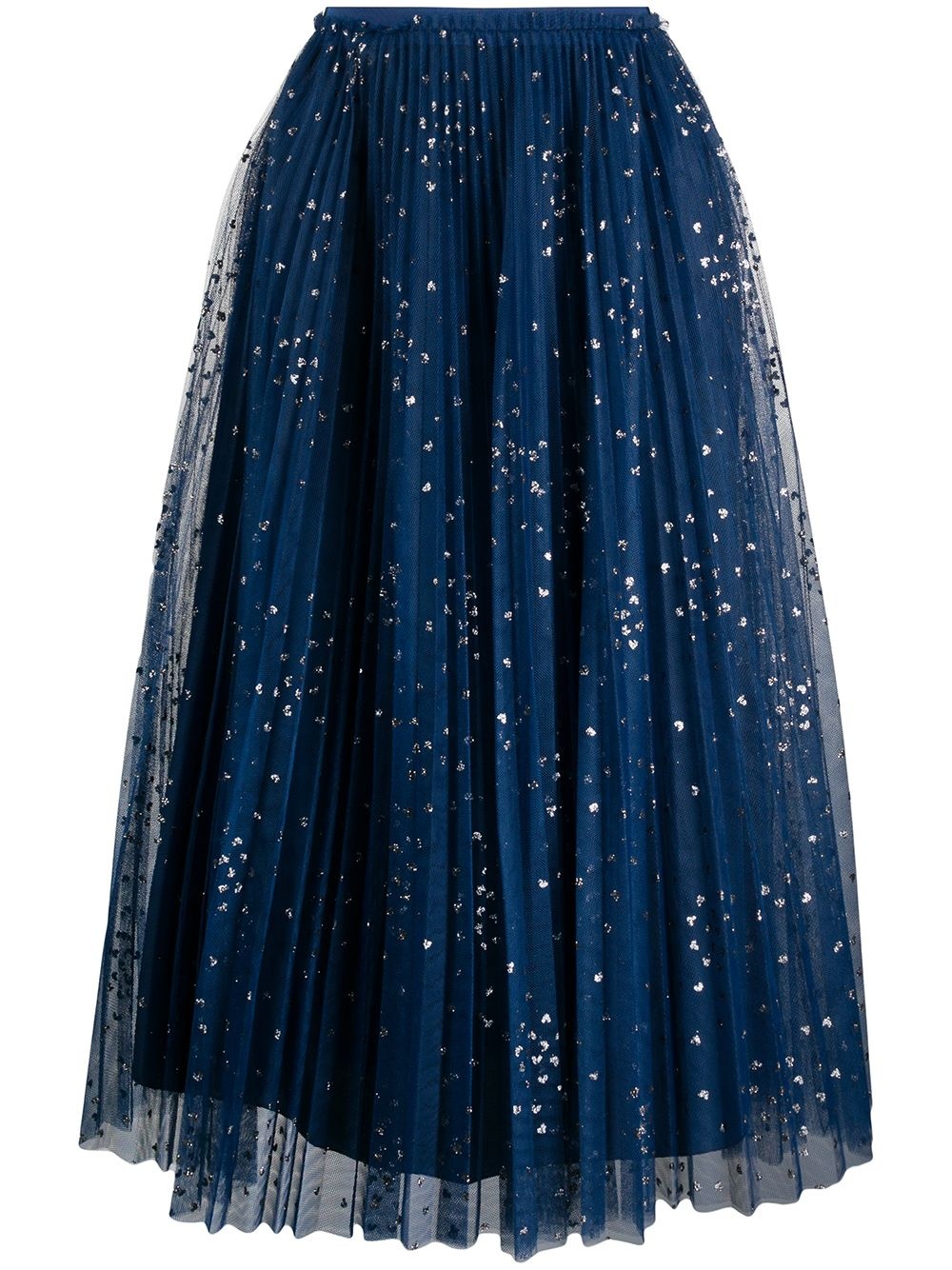 glitter detail pleated skirt - 1