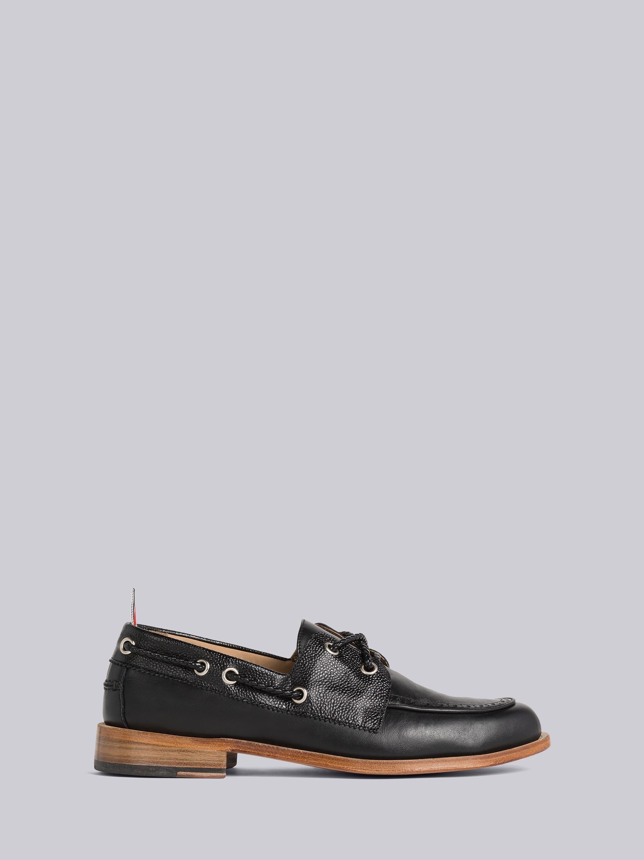 VITELLO CALF LEATHER BOAT SHOE - 1