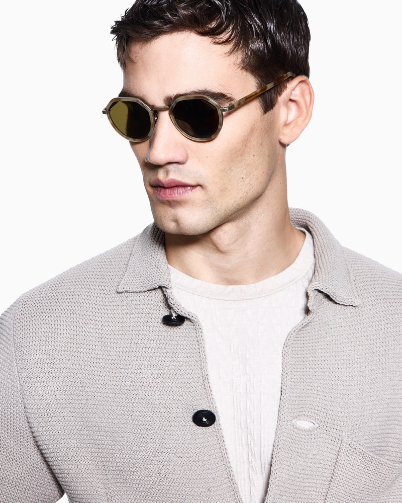 GIORGIO ARMANI MEN’S ROUND SUNGLASSES outlook
