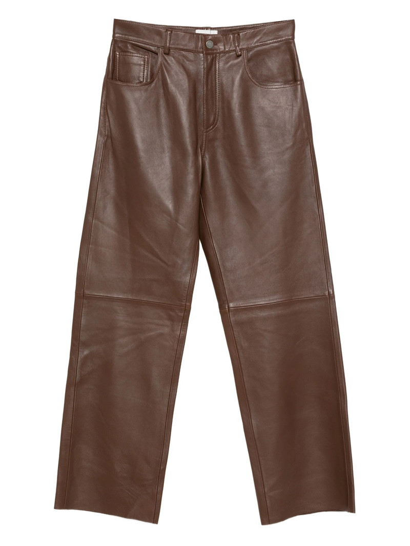 Haikure Leather Panelled Pants 1
