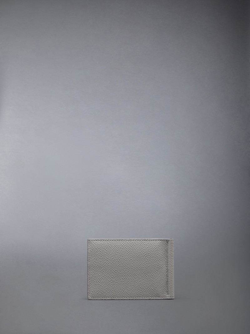 Thom Browne PEBBLE GRAIN LEATHER MONEY CLIP WALLET outlook