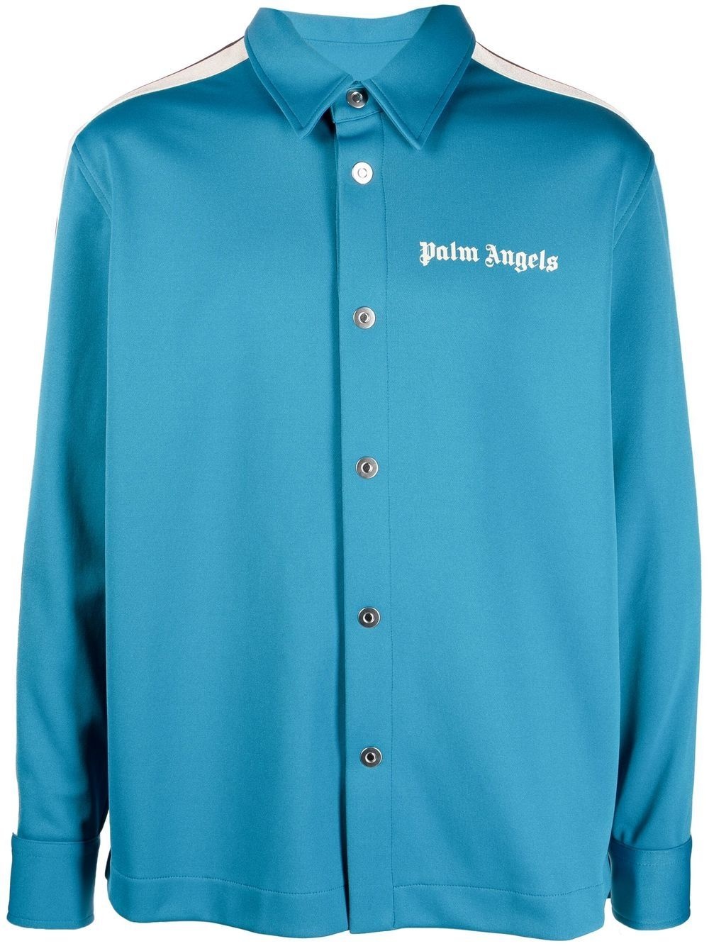 logo-print long-sleeve shirt - 1