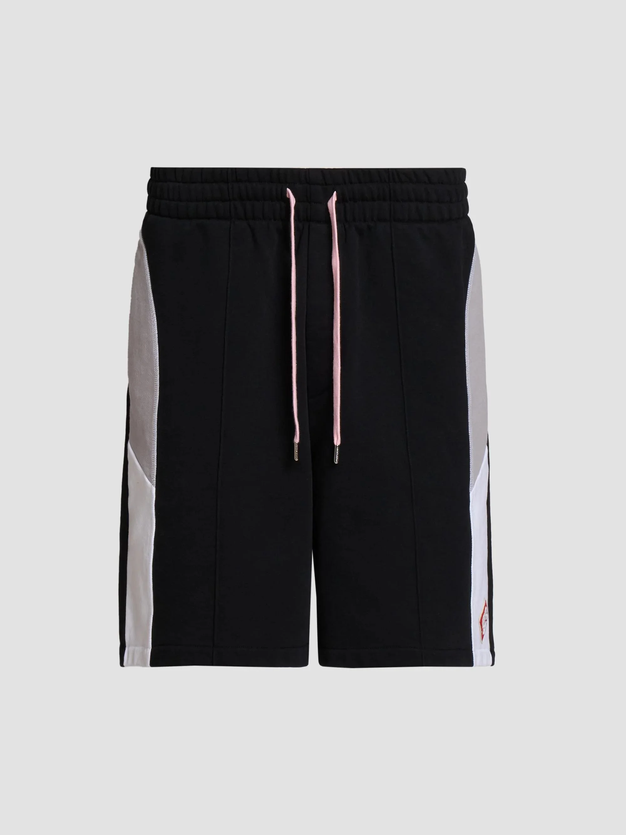 Men's Colorblock Sweat Shorts - Black - 1