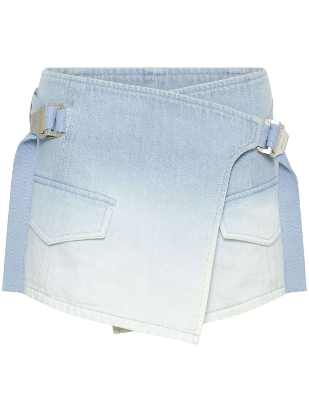 gradient-effect denim miniskirt - 1