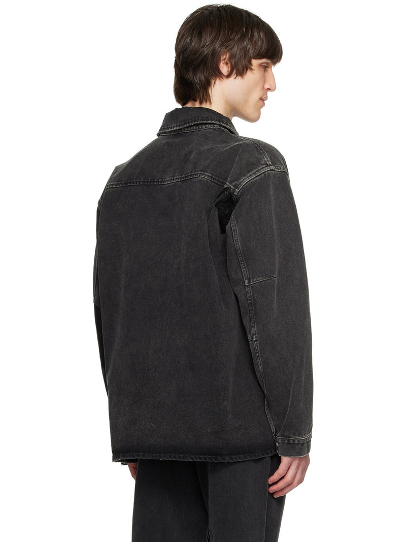 Black Overshirt Denim Jacket 3