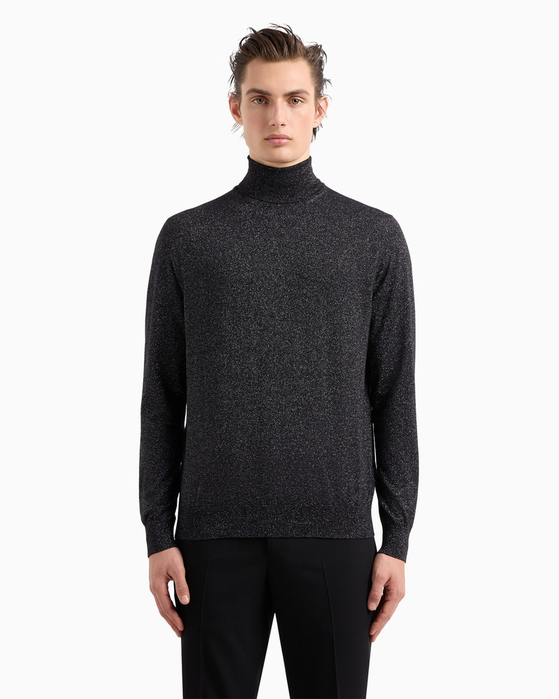 GIORGIO ARMANI Giorgio’s rollneck jumper in cashmere, silk and lurex outlook