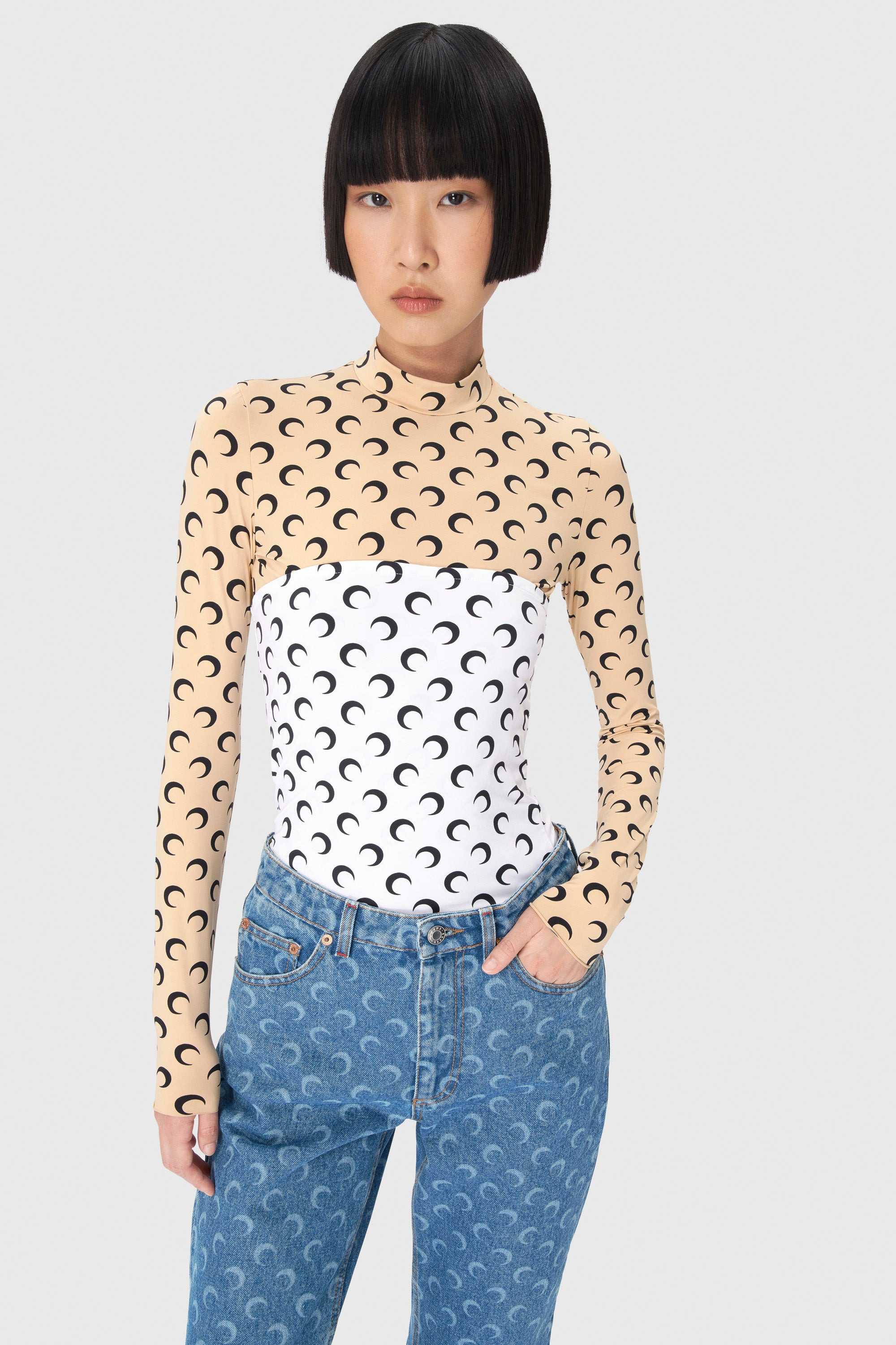 Moon Laser Denim Loose Jeans - 6