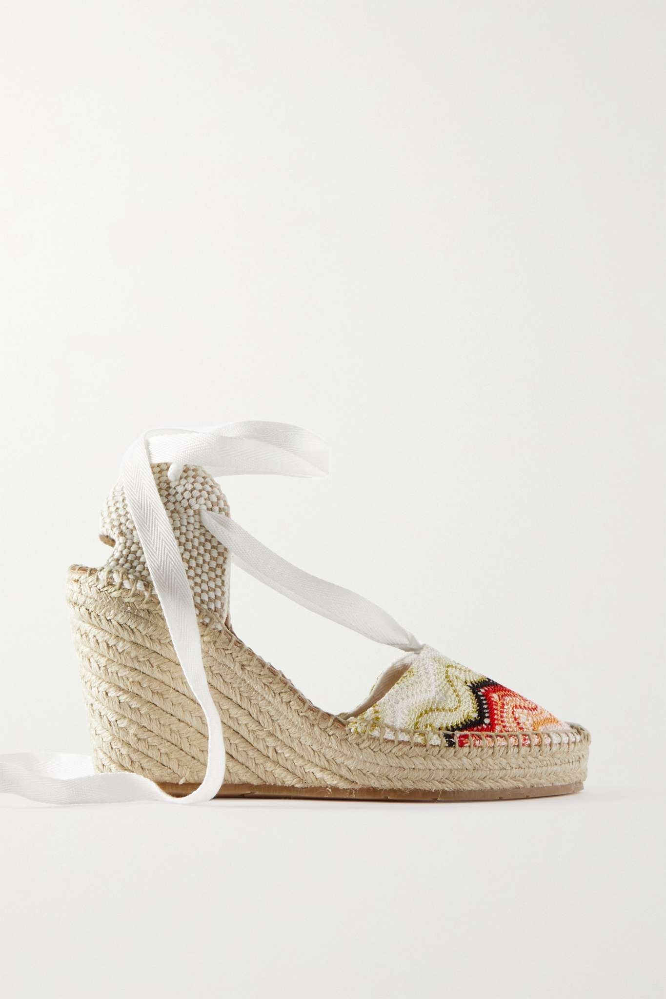 80 metallic canvas wedge espadrilles - 1