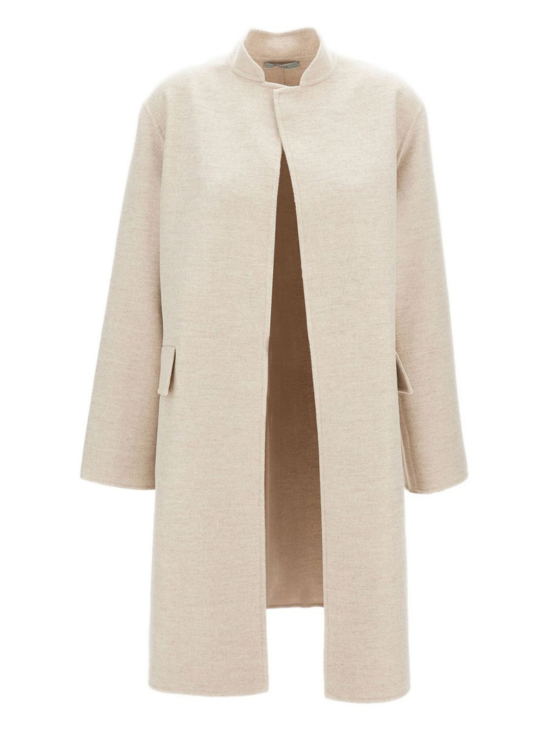 Flap Pocket Open Front Coat 1