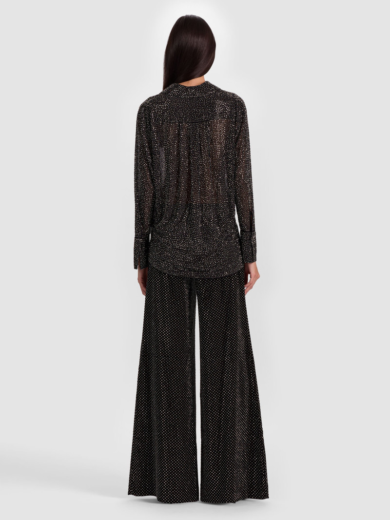 Alice + Olivia FINELY EMBELLISHED OVERSIZED BUTTON DOWN outlook