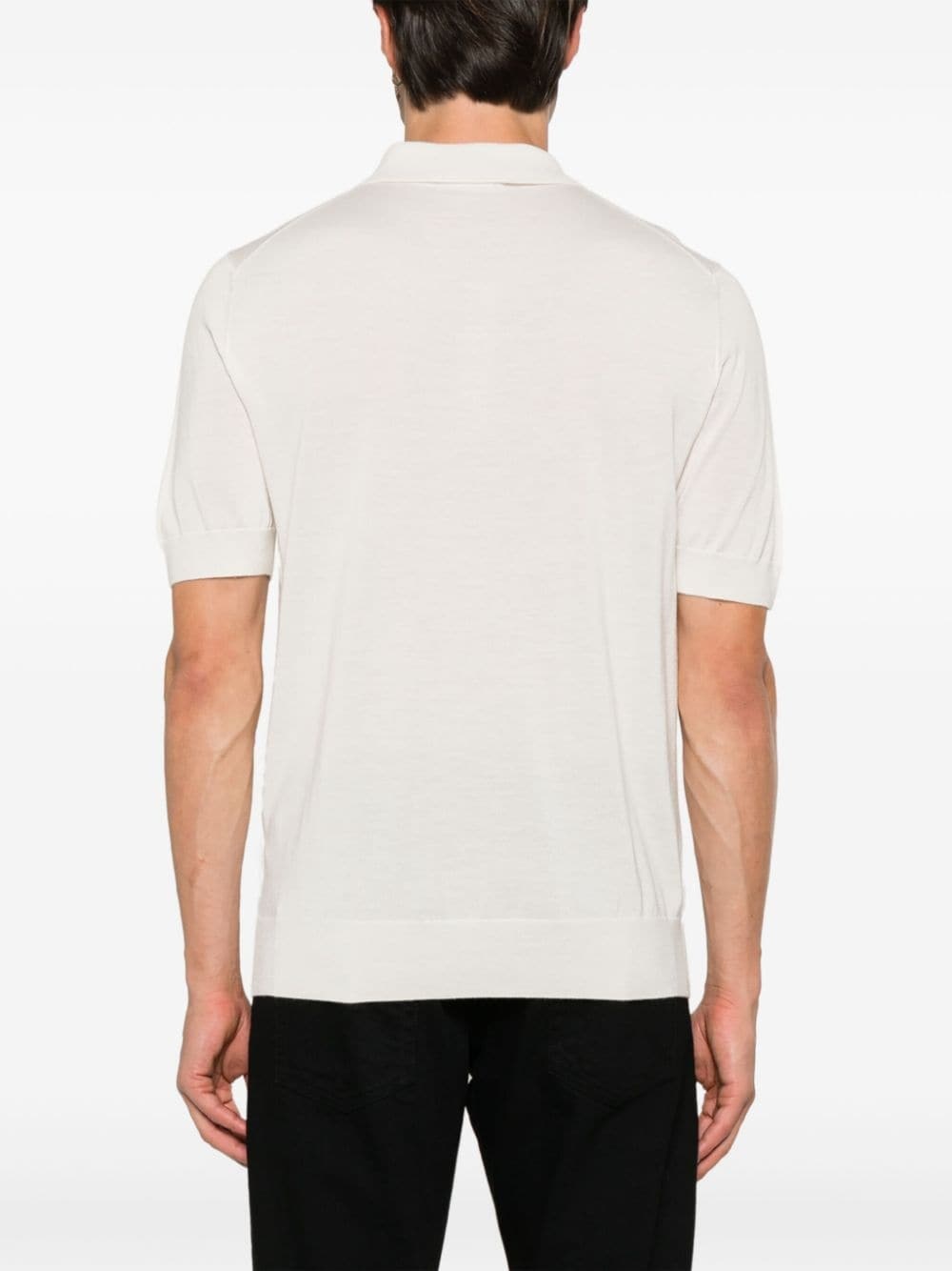 fine-knit polo shirt - 4