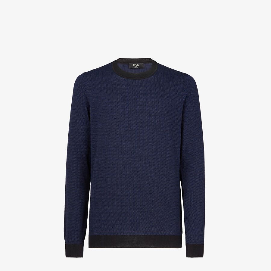 Blue viscose jumper - 1