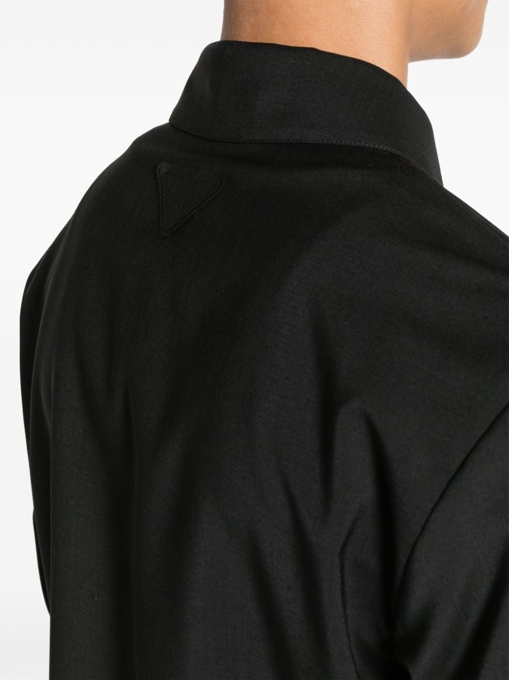 zip-up wool blend shirt jacket - 5