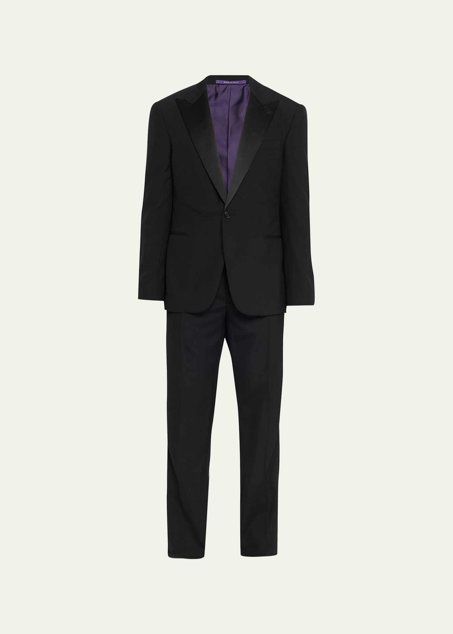 Men's Polo Tailored Wool Barathea Tuxedo - 1