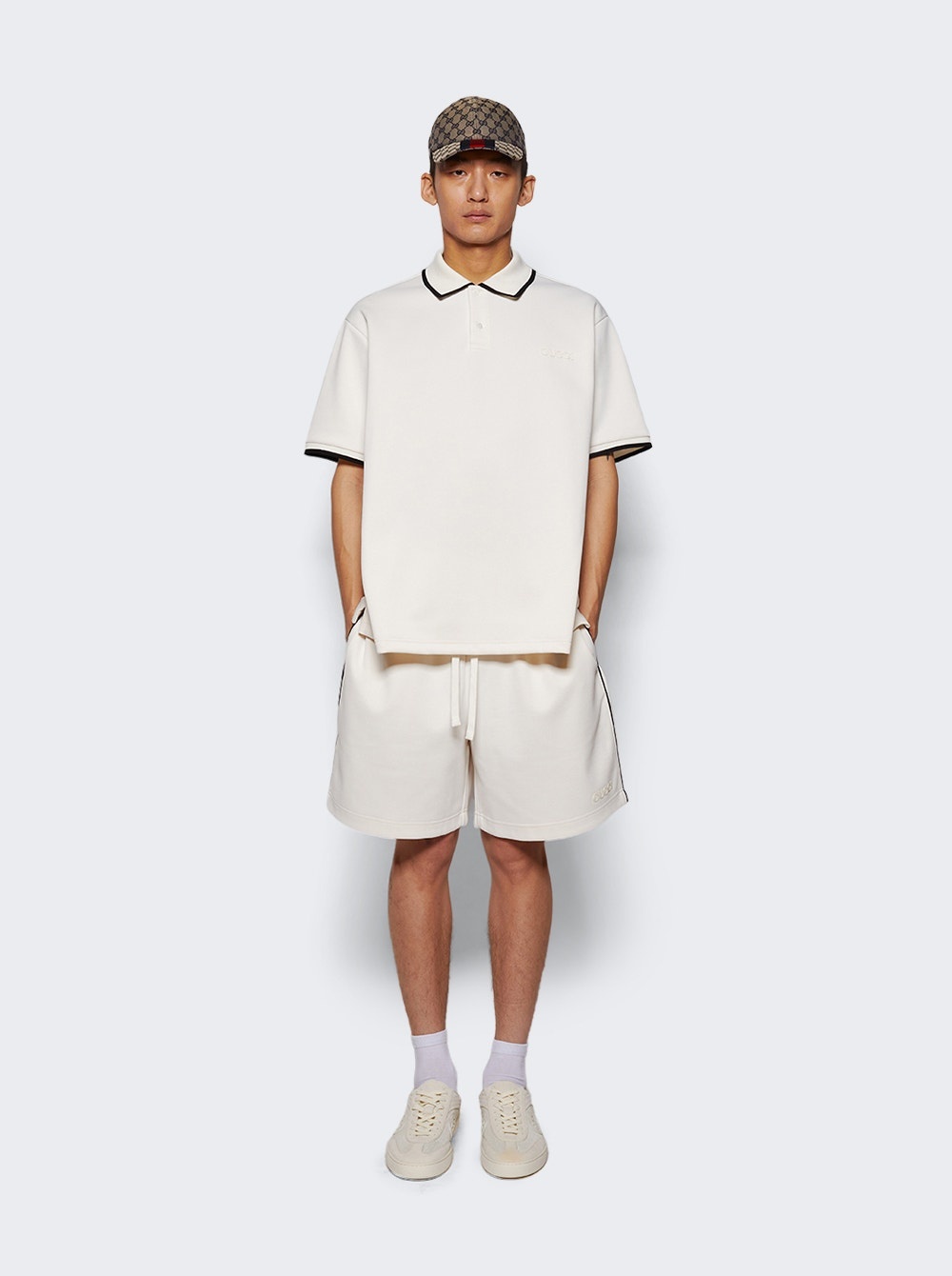 Baseball Cap Beige And Blue - 4
