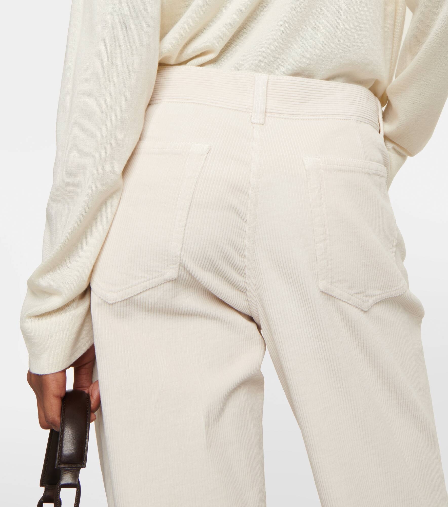 Dan cotton corduroy flared pants - 6