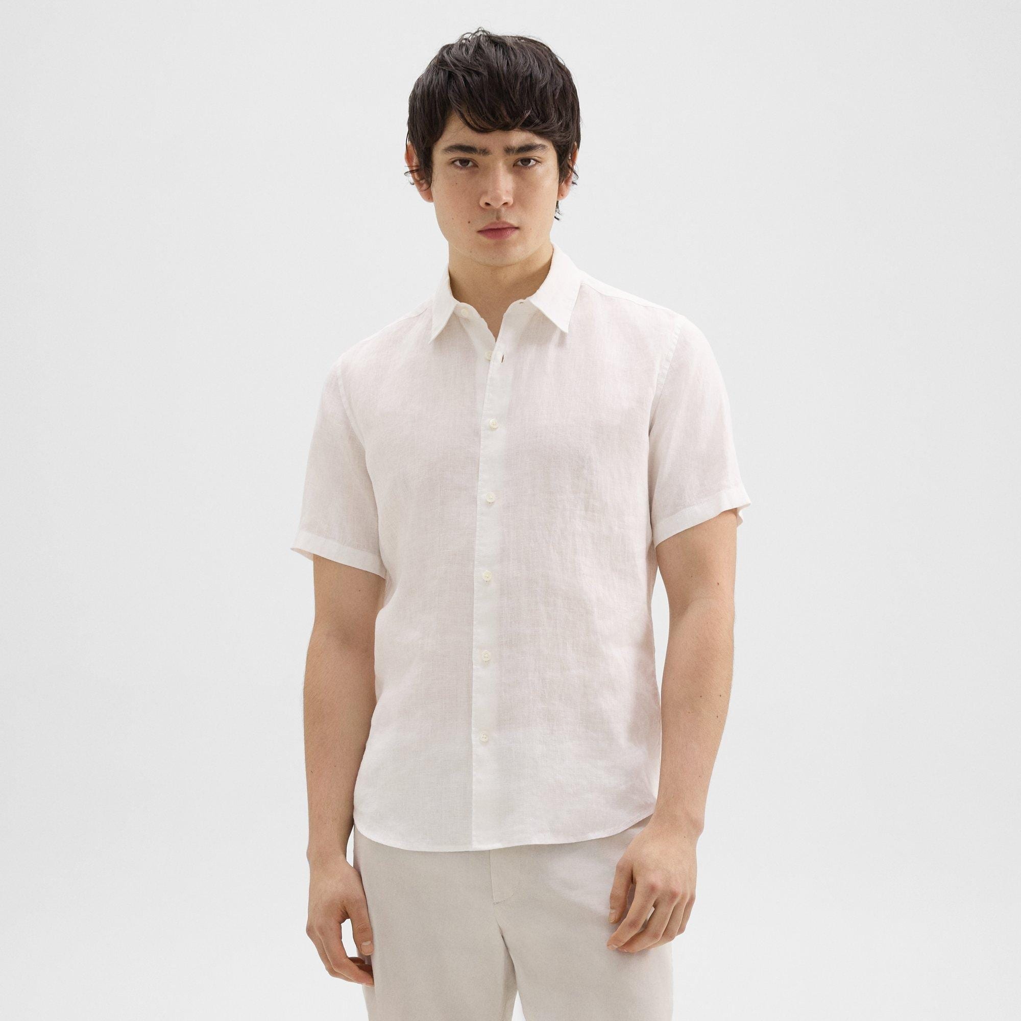 Irving Short-Sleeve Shirt in Relaxed Linen - 2
