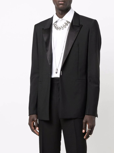 Givenchy satin-lapel blazer outlook