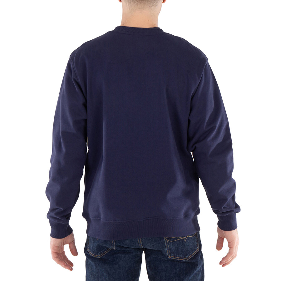 Drole De Monsieur Men's Navy Slogan Fleurs Le Sweatshirt - 4
