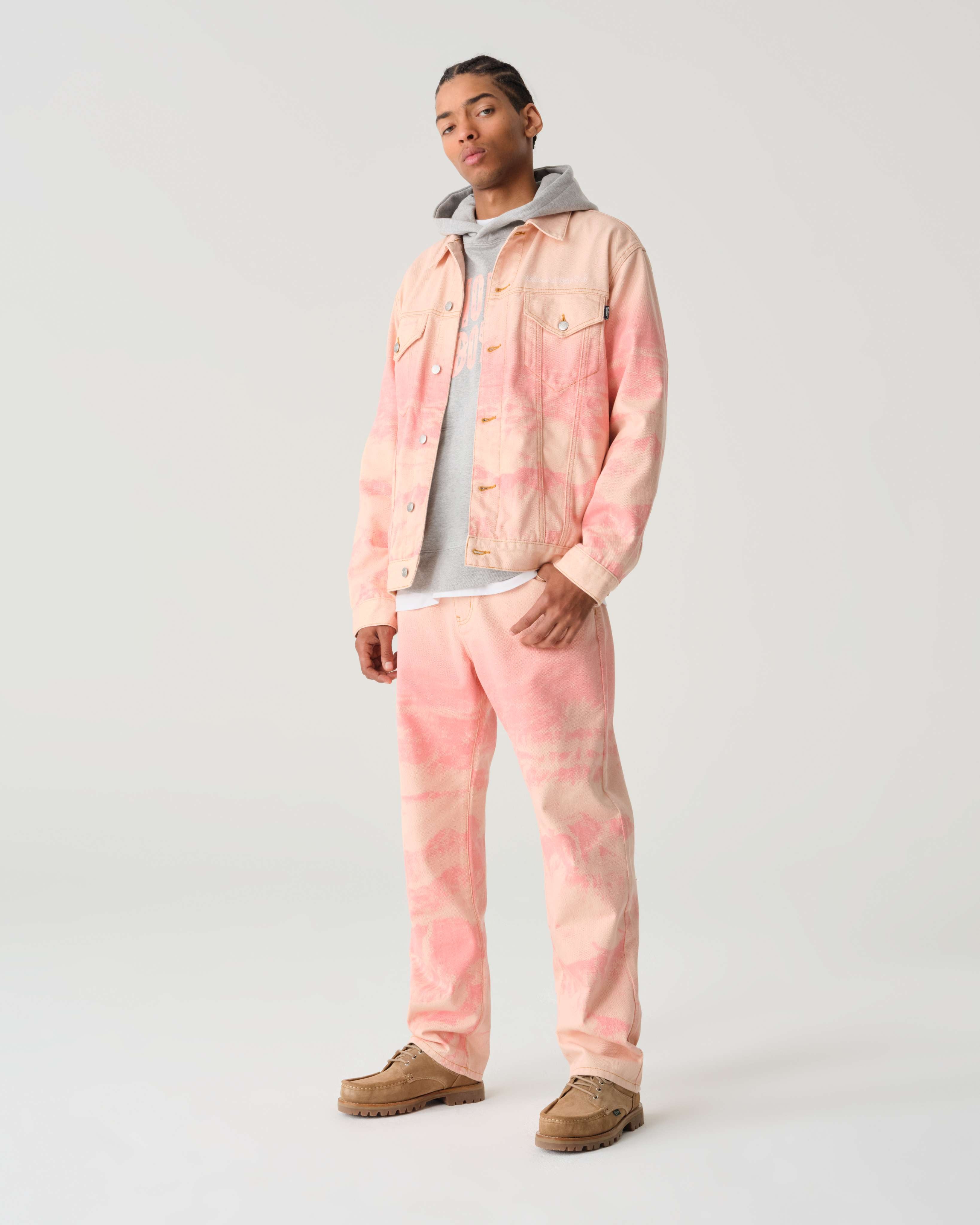 MOUNTAIN PRINT ASTRO DENIM JACKET - 2