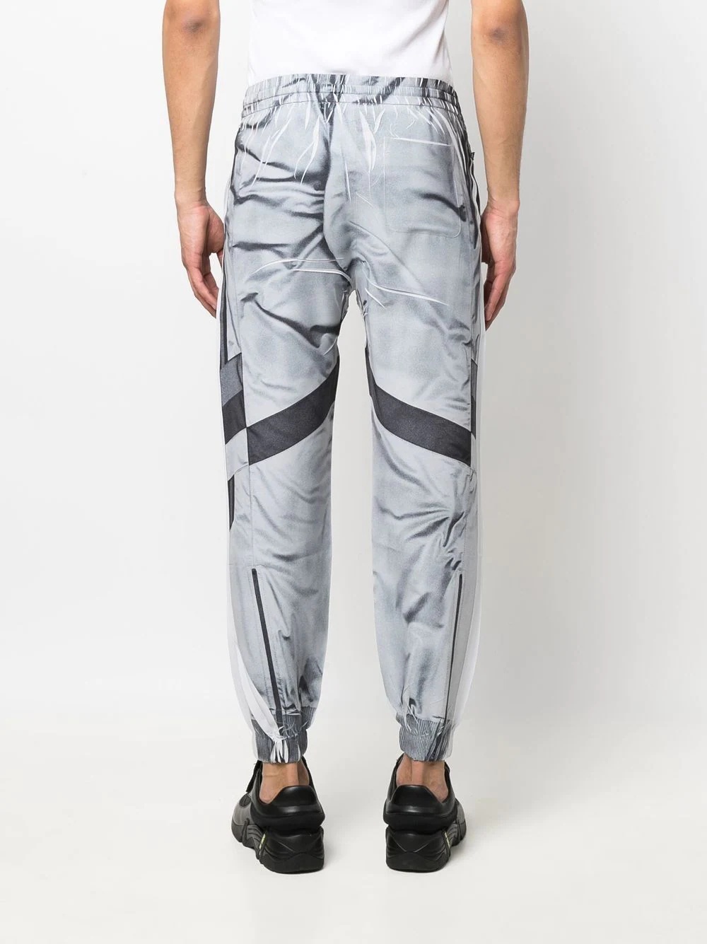 panelled drawstring track-pants - 4