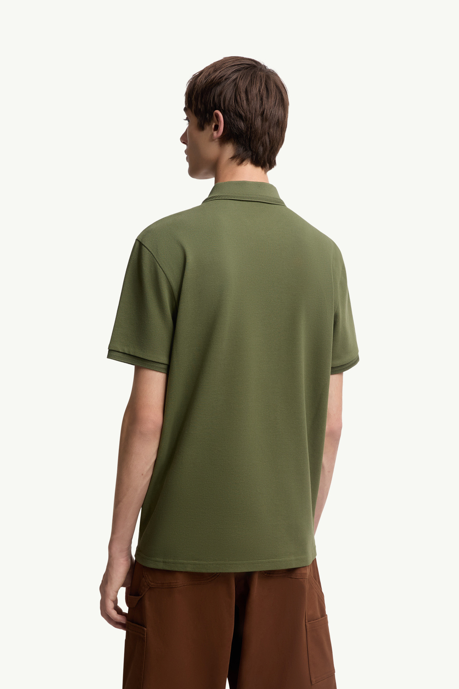 Logo Patch Cotton Piquet Polo Shirt - 5
