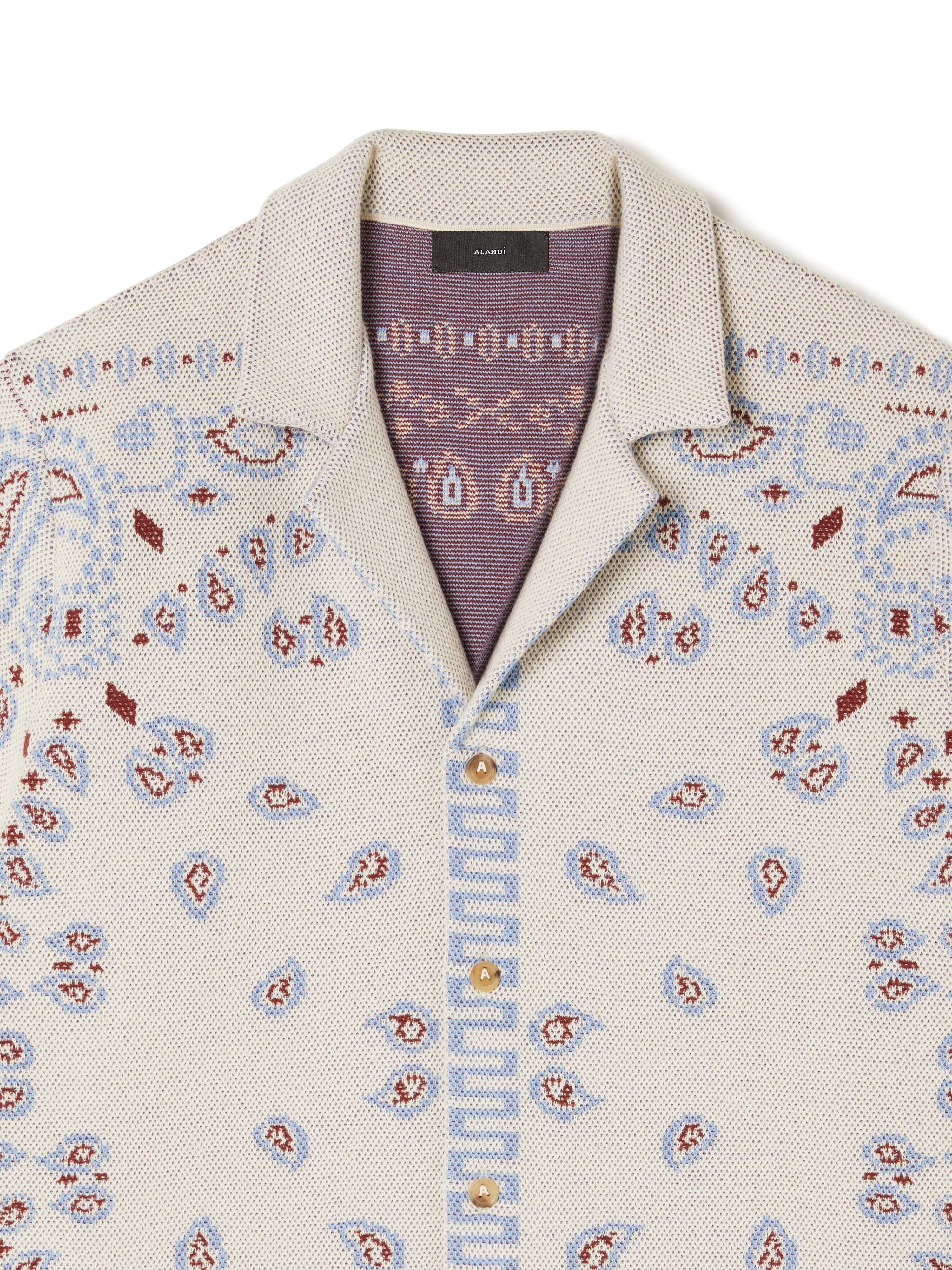 Cotton Piquet Bandana Shirt - 7