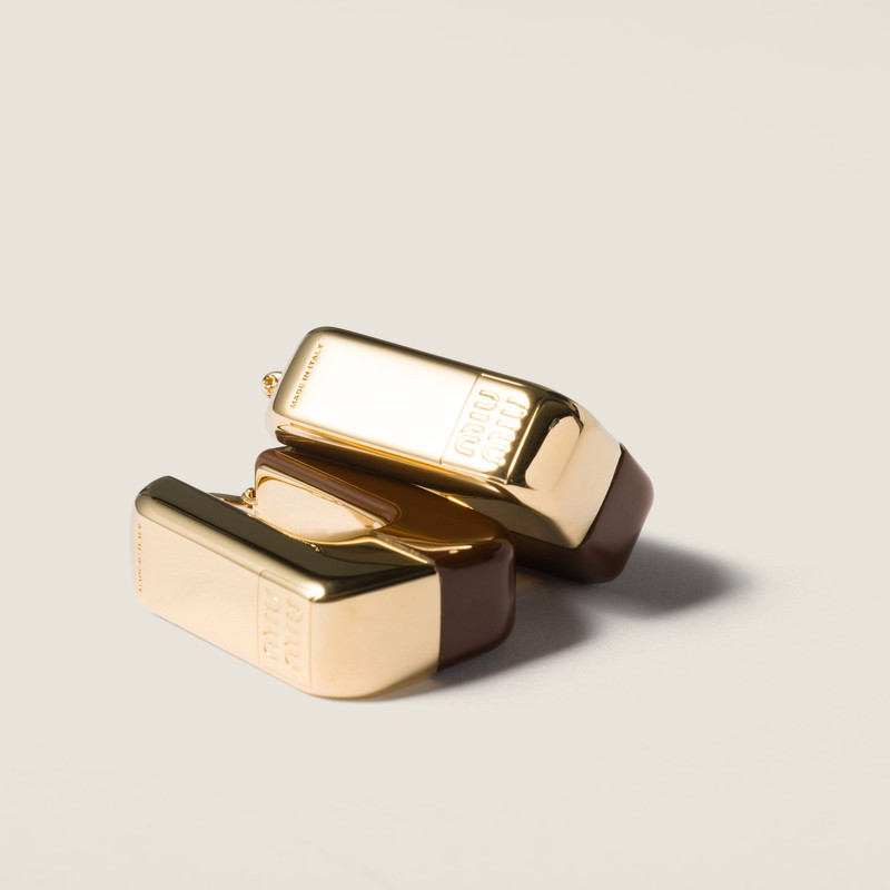 Miu Miu Enameled metal earrings outlook