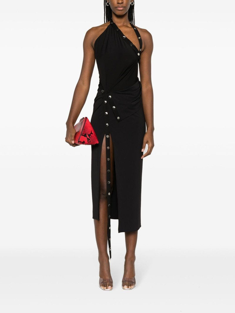 THE ATTICO one-shoulder asymmetric midi dress outlook