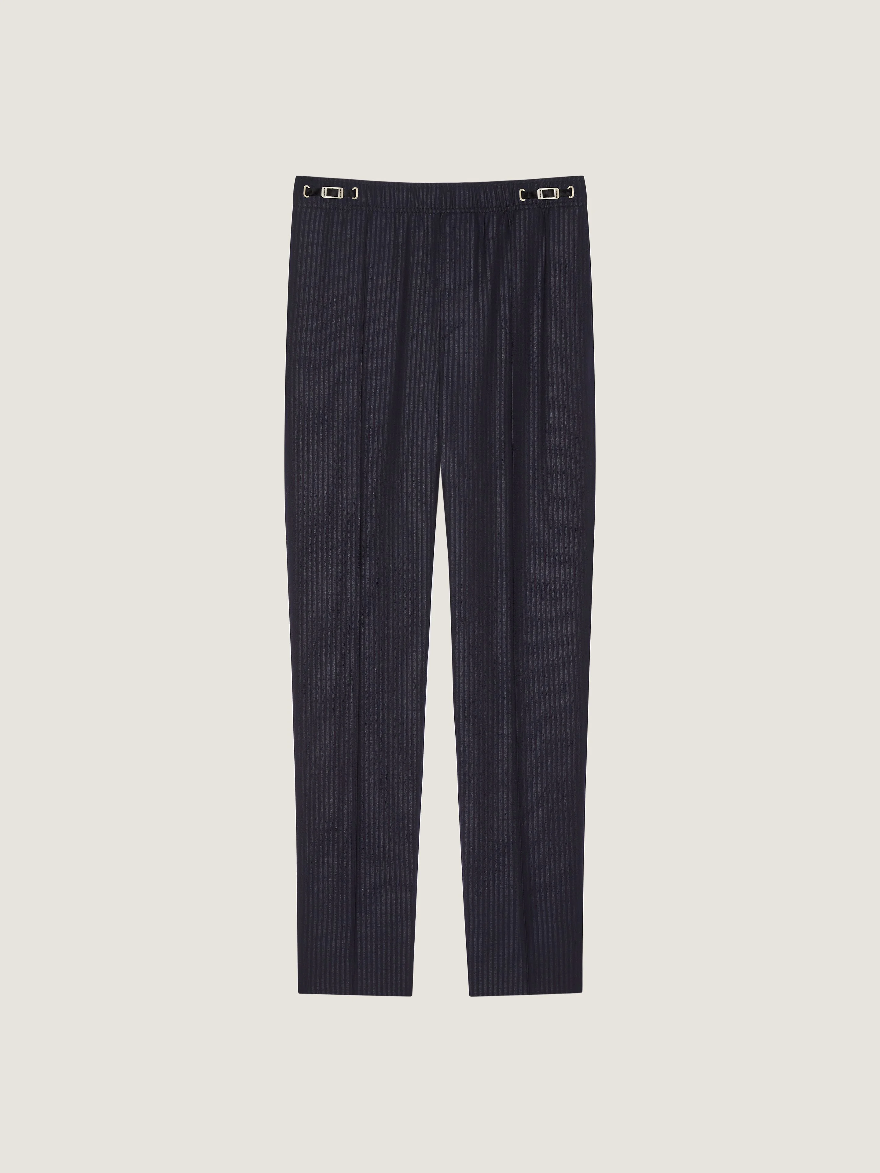 COUTURE SEAM STRIPED JOGGERS IN WOOL - 1