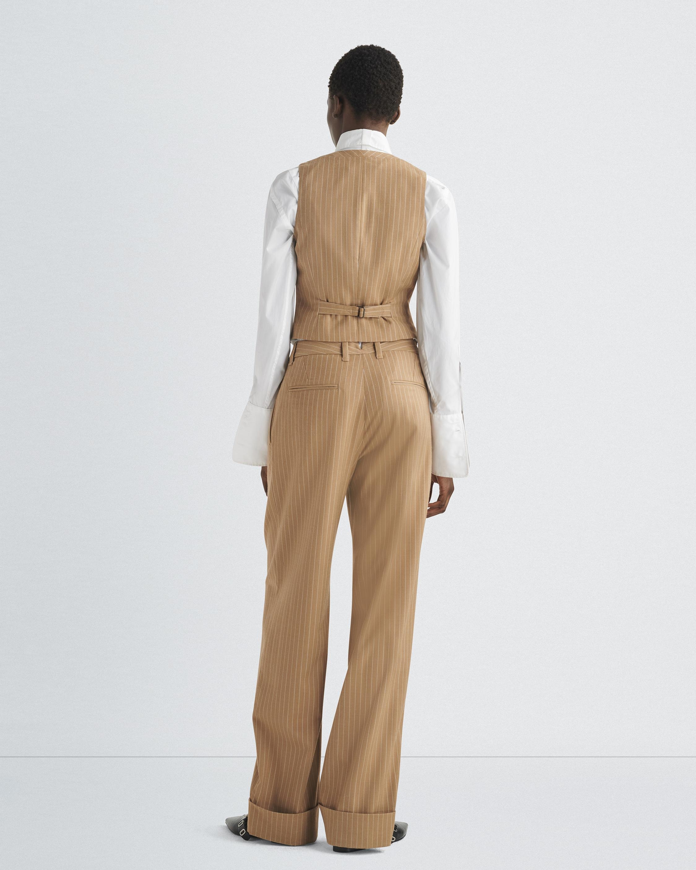 Priya Striped Wool Vest
Tailored Fit - 5