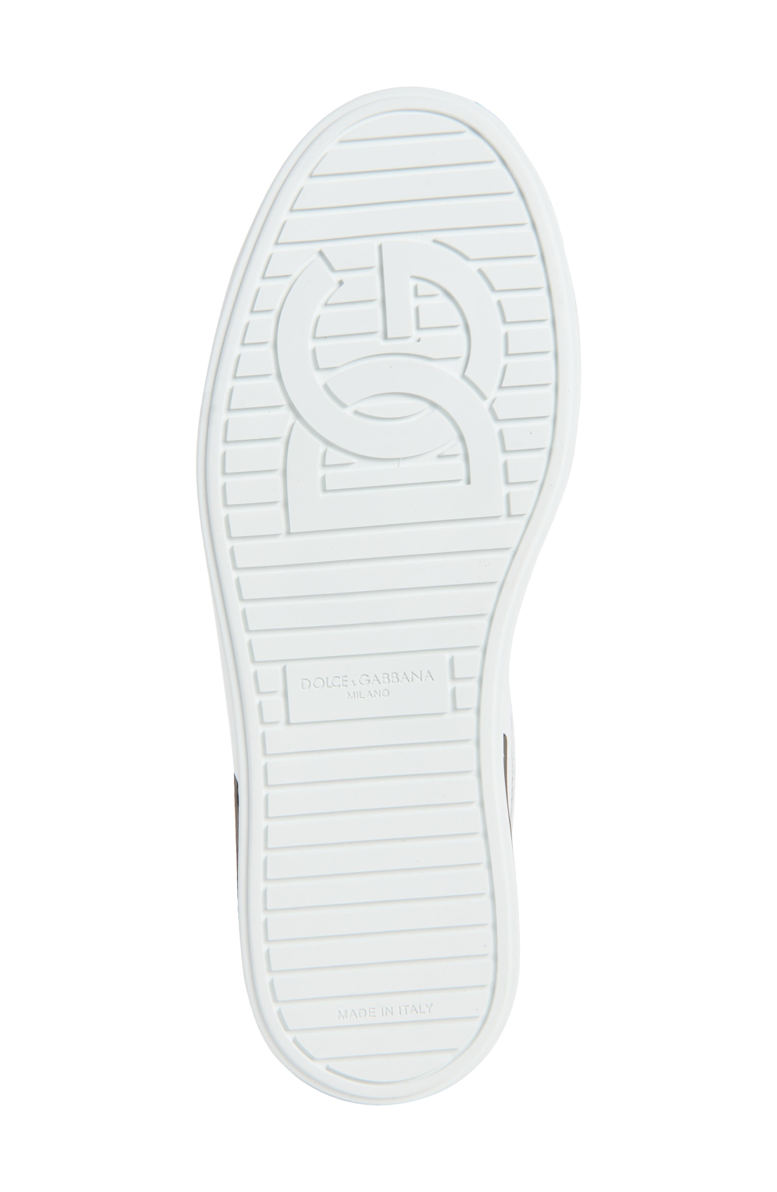 Dolce&Gabbana Nappato Sneaker in 89697 Bianco/Nero at Nordstrom - 6