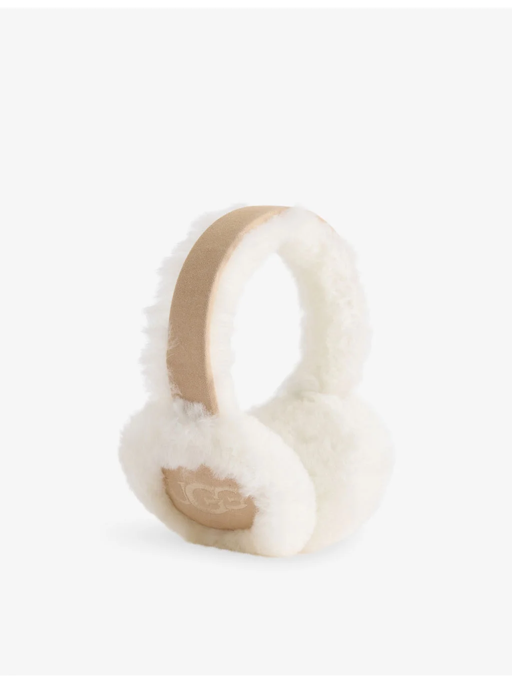 Logo-Embroidered Sheepskin Earmuffs - 1