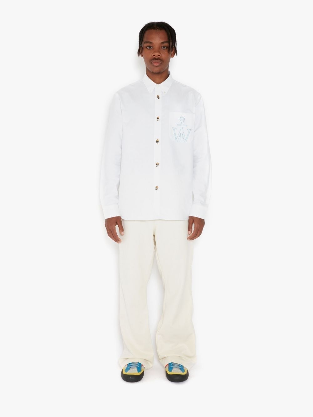 JW Anchor-embroidered shirt - 2