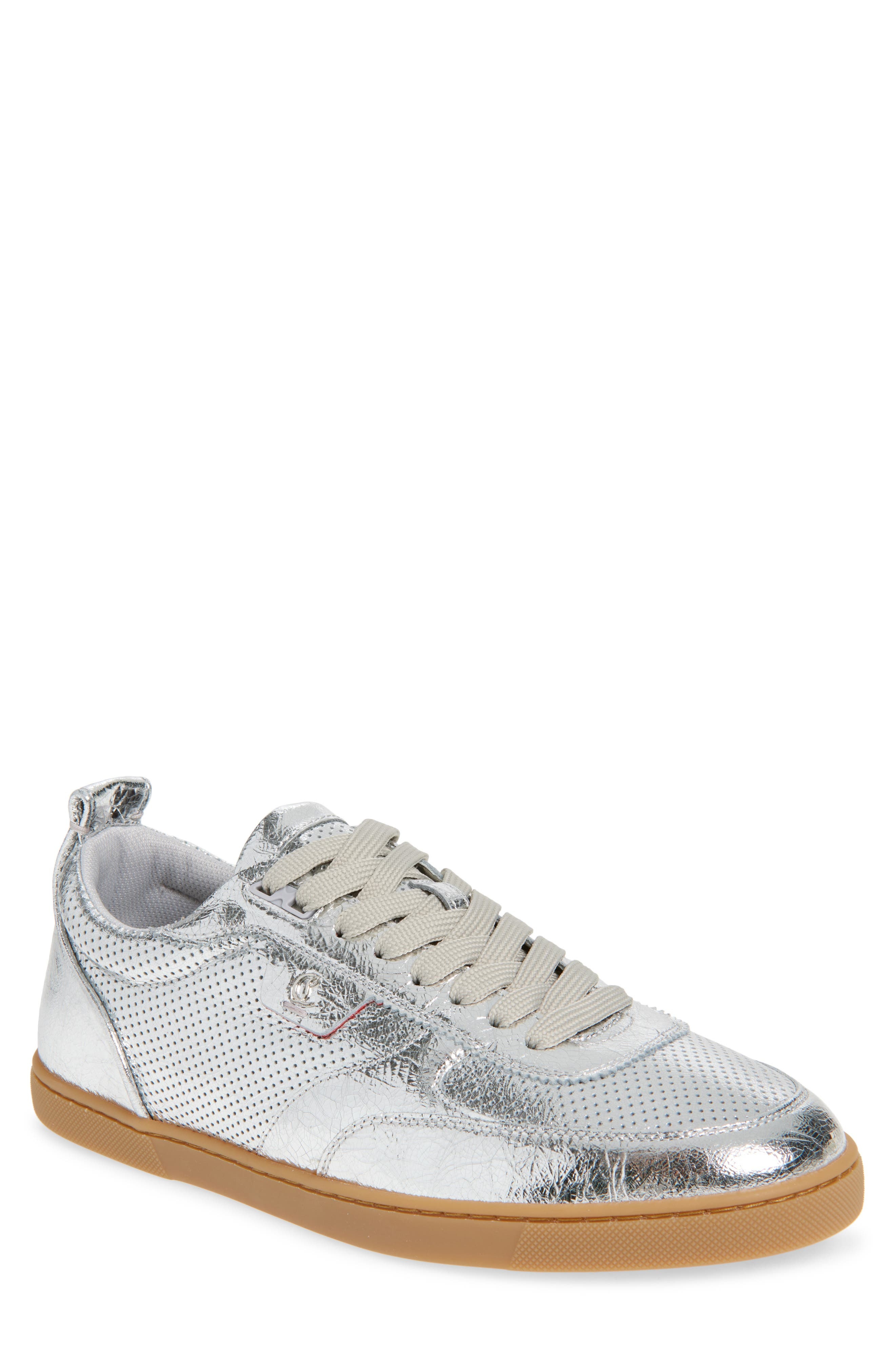 Christian Louboutin Tutti Rui Sneaker in Silver at Nordstrom - 1
