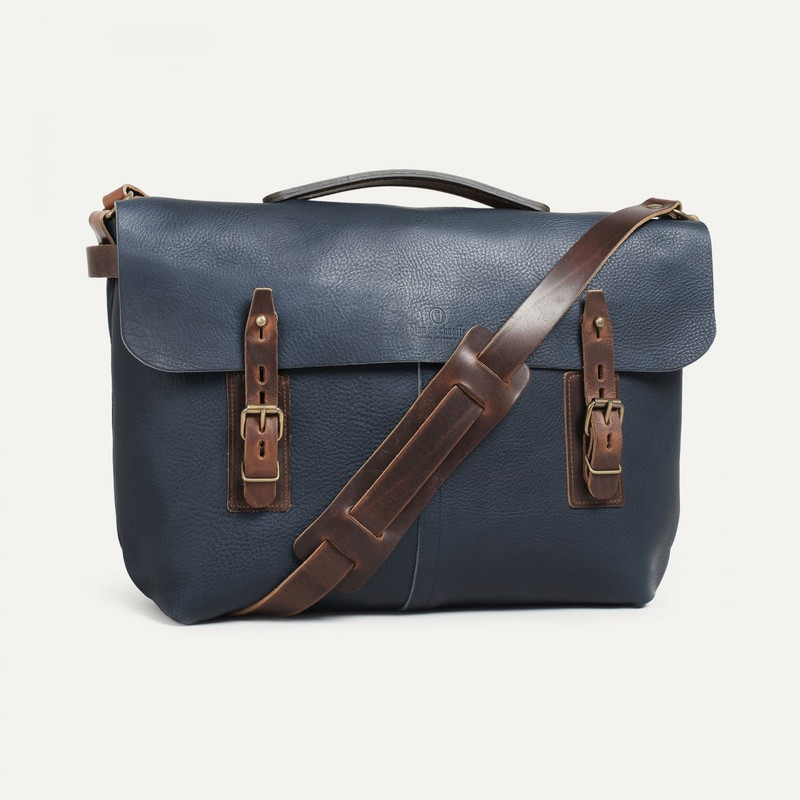 Bleu de Chauffe LUCIEN SATCHEL BAG  -  NAVY BLUE outlook