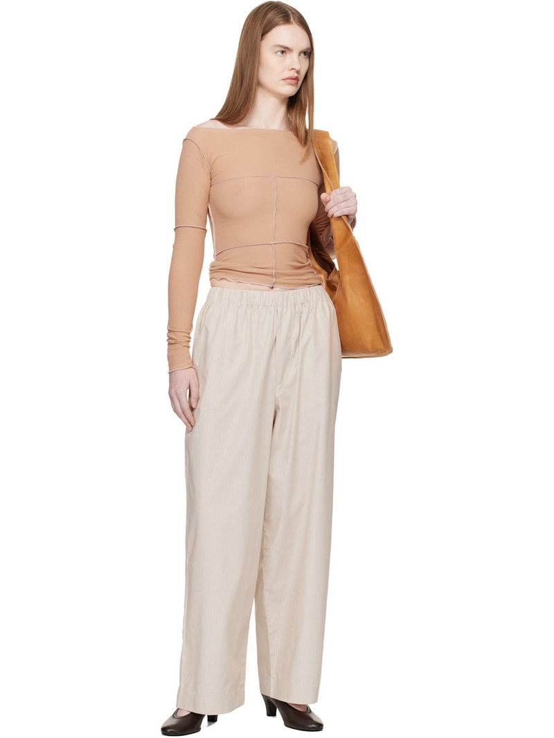 BASERANGE Tan Cinder Long Sleeve T-shirt outlook