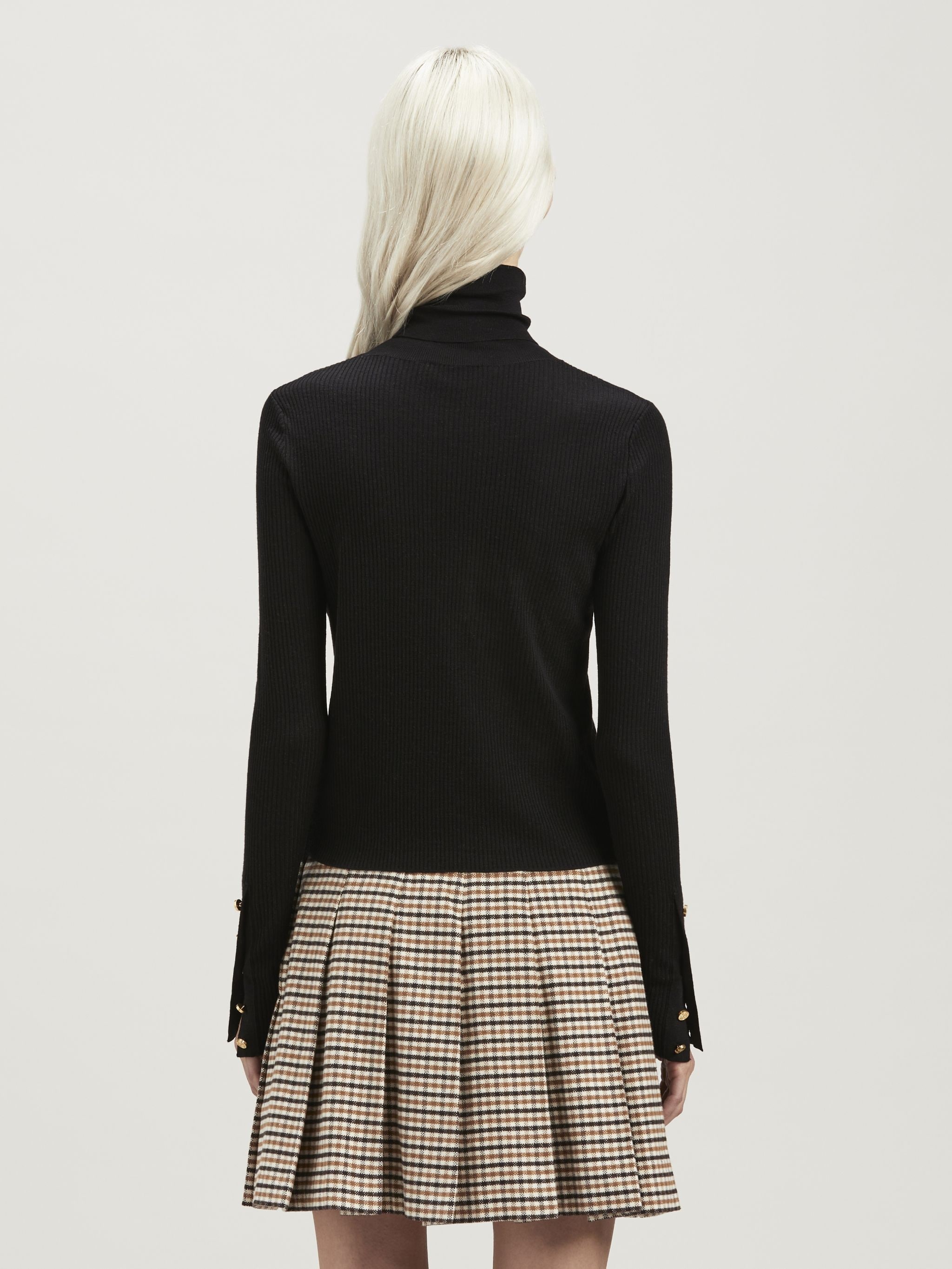 TURTLENECK SIDE-OPEN SWEATER - 5