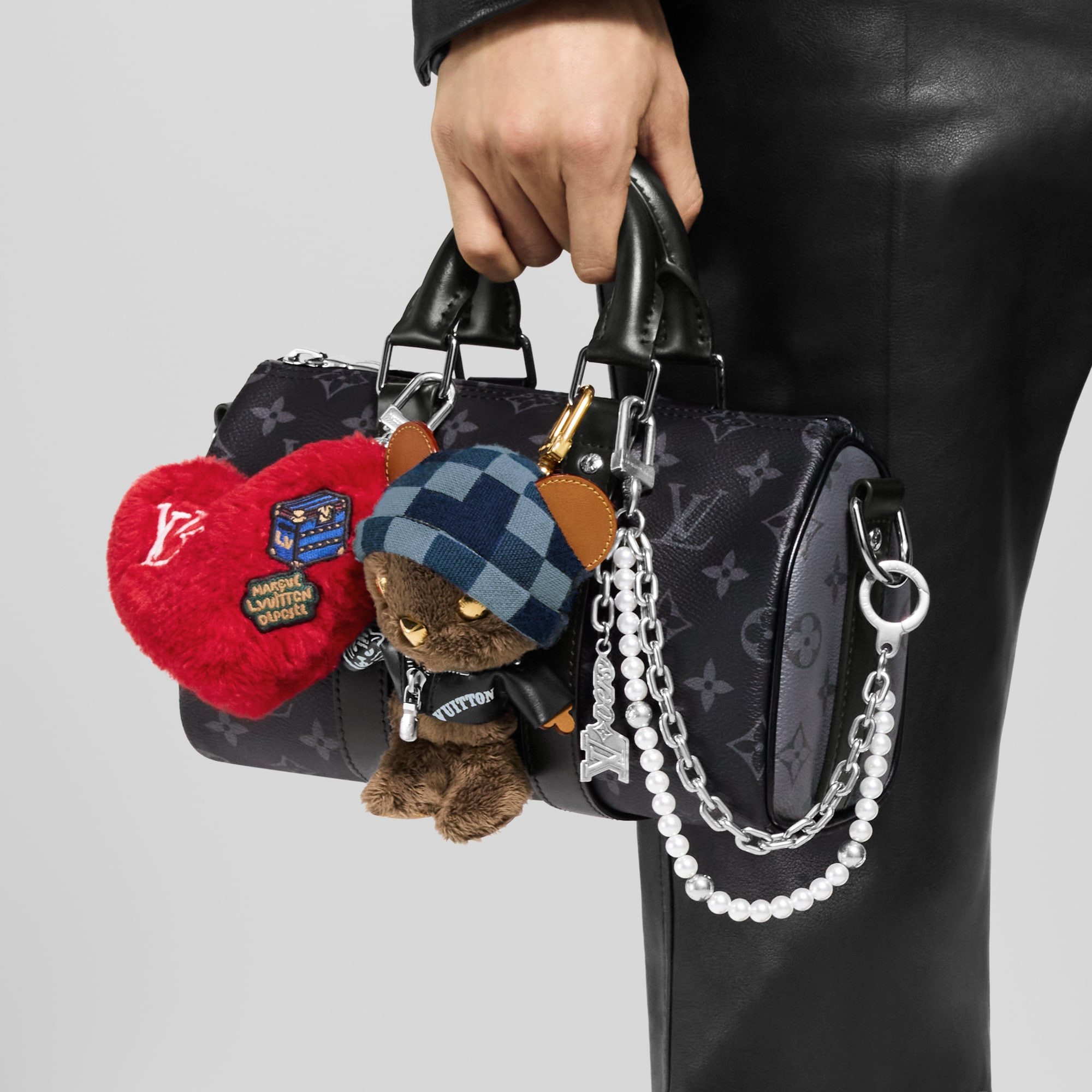 LV Lucky Heart Bag Charm - 4