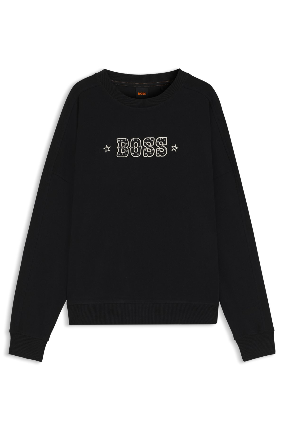 COTTON-TERRY SWEATSHIRT WITH LOGO DETAIL - 1
